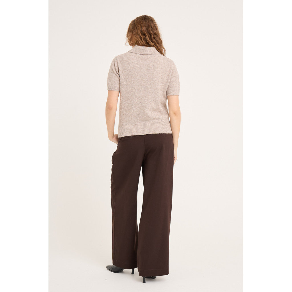 Rena polo knit blouse