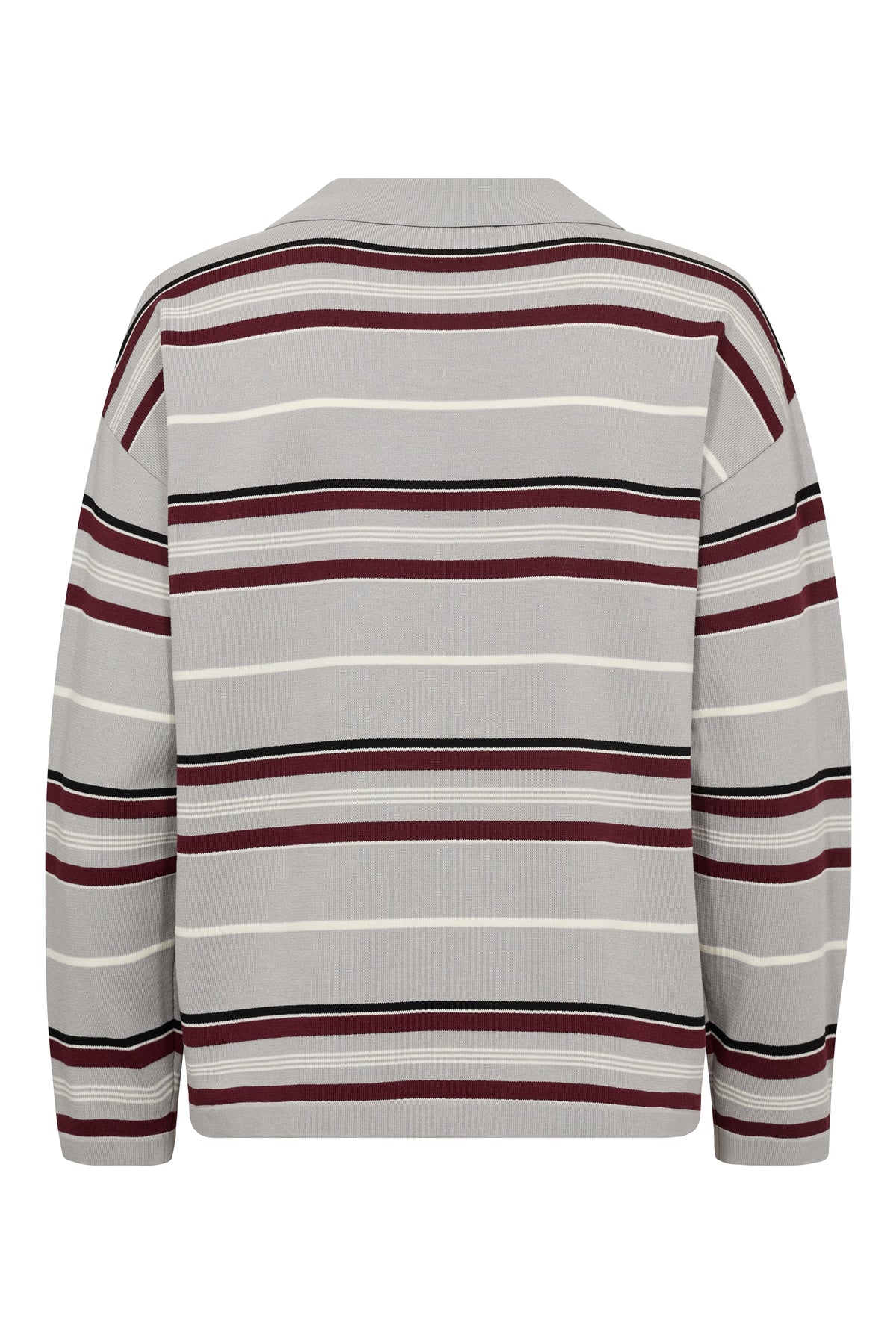 Polo long sleeve stripe knit